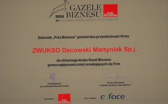 ZWUKSO Decowski Martyniak Sp.j. - Business Gazelles Club 2018